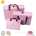 Drawer styles gift box with ribbon handle